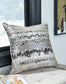 Metallic zip-zag pillow A1000906