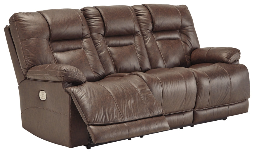 Wurstrow PWR REC Sofa with ADJ Headrest - UMBER COLOR IN STOCK