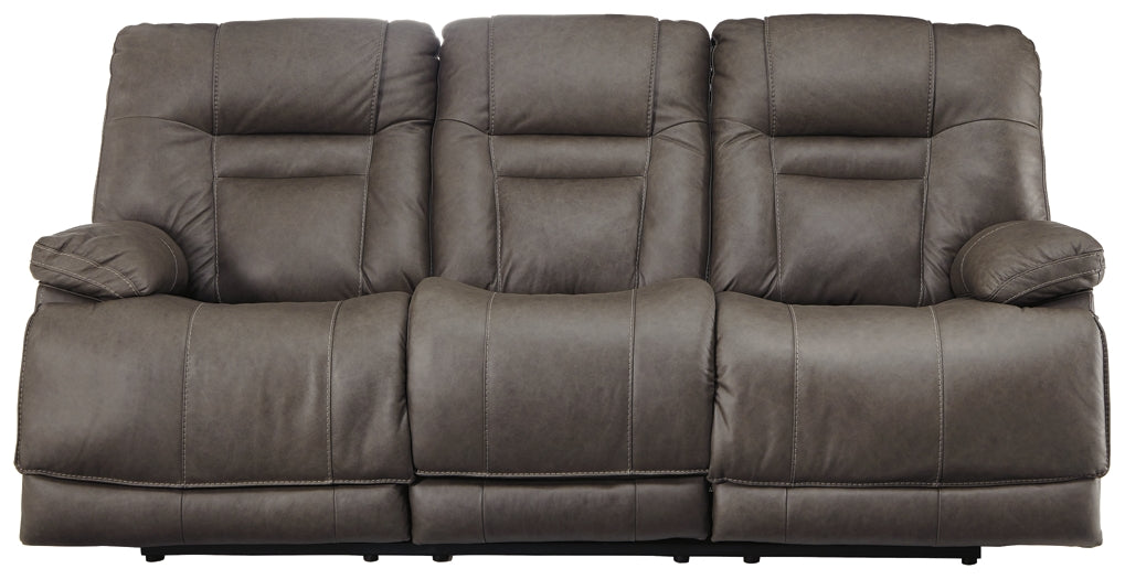 Wurstrow PWR REC Sofa with ADJ Headrest - UMBER COLOR IN STOCK