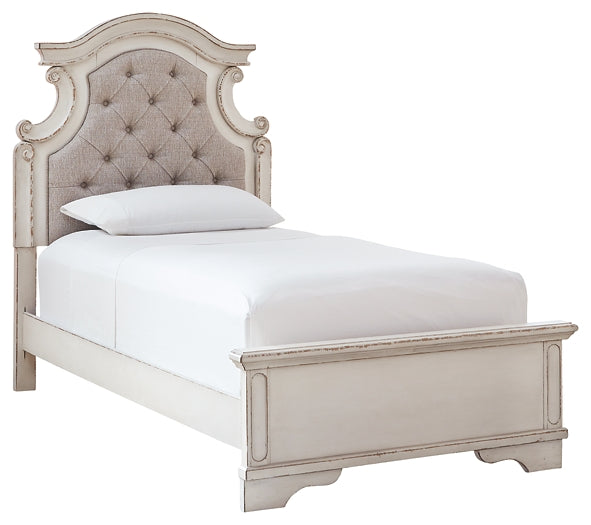 Realyn  Upholstered Panel Bed  - QUEEN IN STOCK - ASSEMBLED