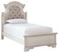 Realyn  Upholstered Panel Bed  - QUEEN IN STOCK - ASSEMBLED