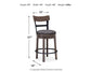 Caitbrook UPH Swivel Barstool (1/CN) ASSEMBLED