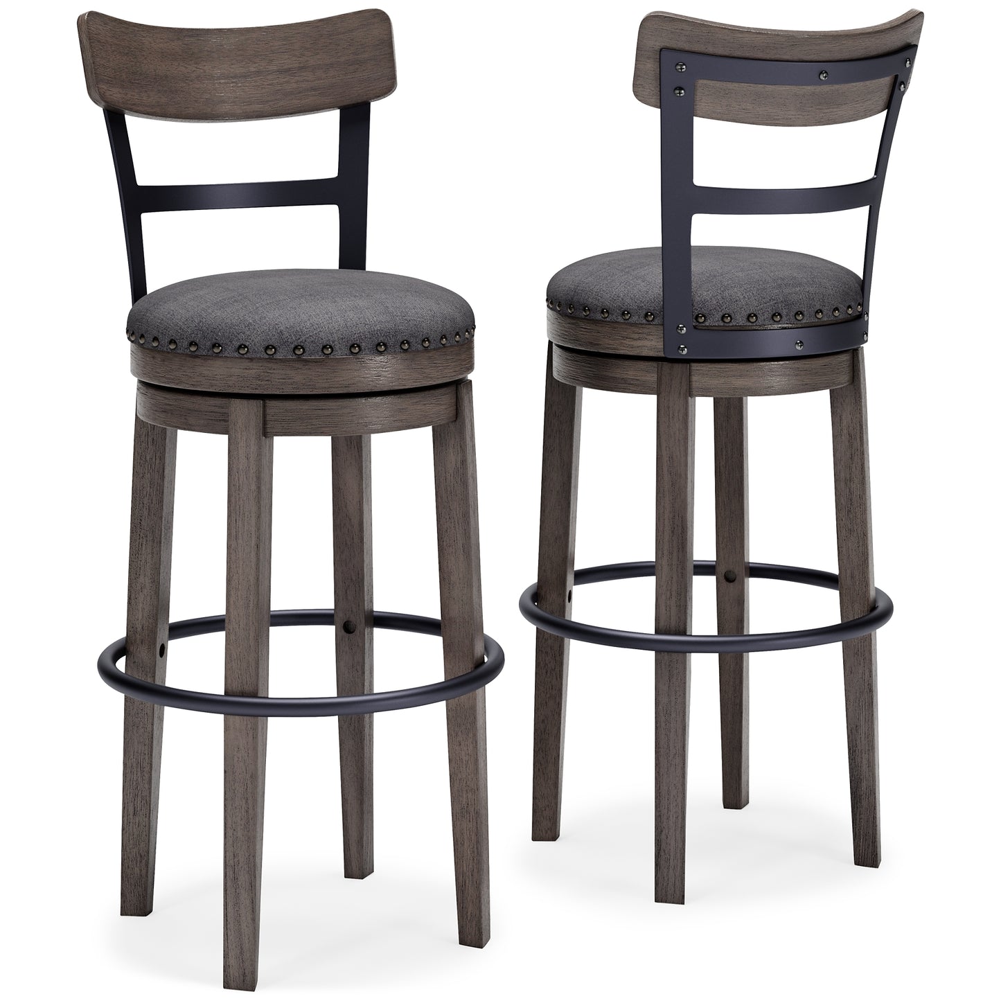 Caitbrook UPH Swivel Barstool (1/CN) ASSEMBLED