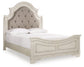 Realyn  Upholstered Panel Bed  - QUEEN IN STOCK - ASSEMBLED