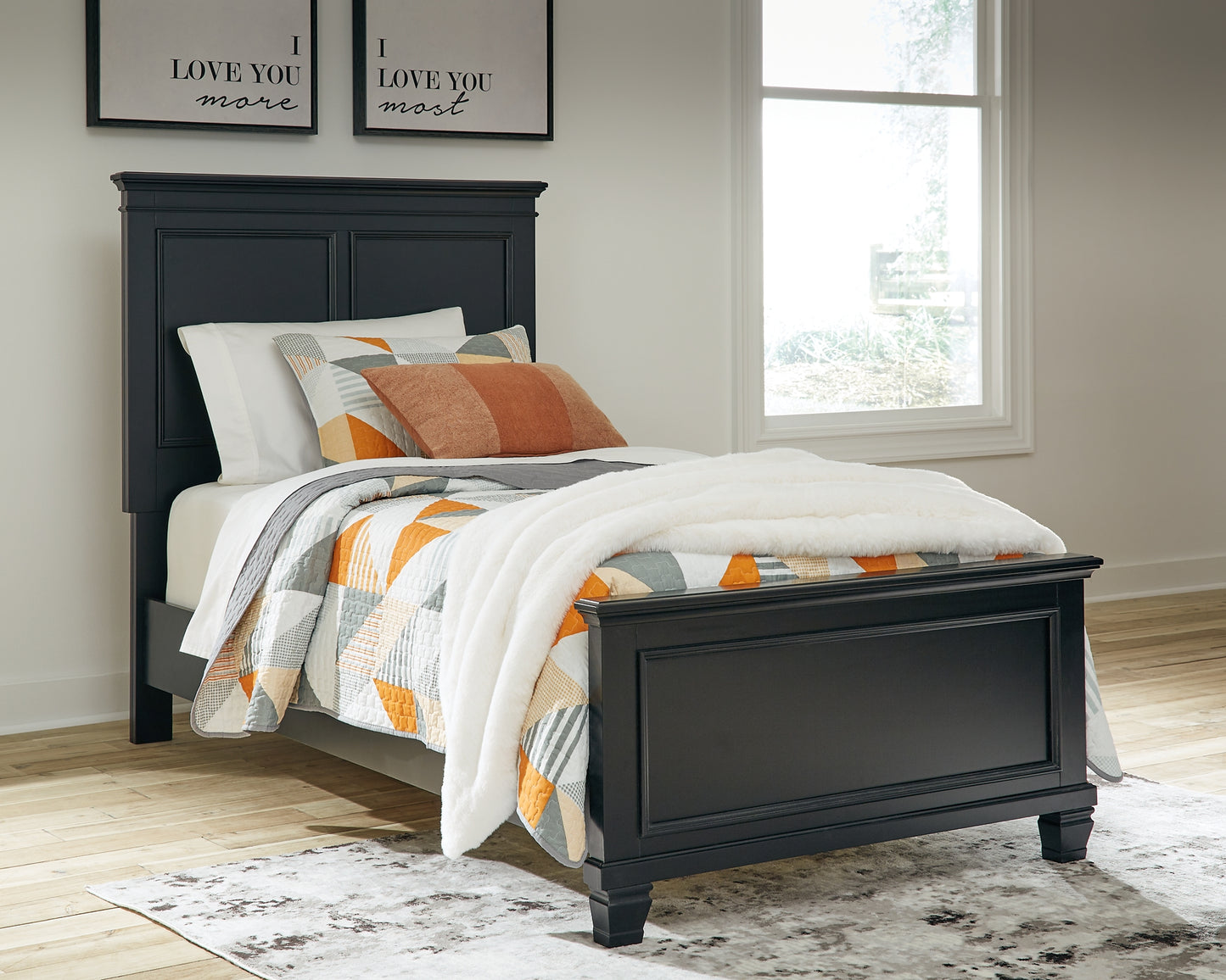 Lanolee  Panel Bed - QUEEN IN STOCK - ASSEMBLED