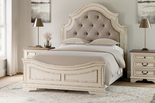 Realyn  Upholstered Panel Bed  - QUEEN IN STOCK - ASSEMBLED