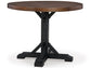 Valebeck Counter Height Dining Table and 4 Barstools with Storage