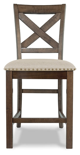 Moriville Upholstered Barstool (2/CN) ASSEMBLED