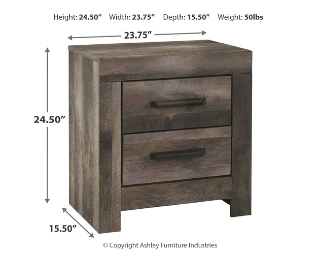 Wynnlow Two Drawer Night Stand